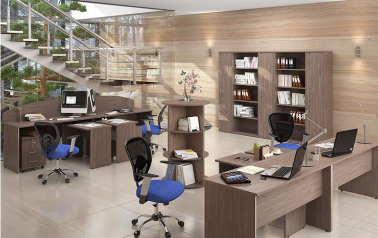 Комплект офисной мебели IMAGO книжные шкафы, 4 рабочих места в Архангельске - изображение 6